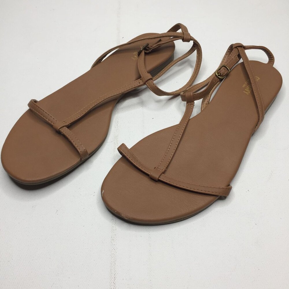 Old Navy Womens Brown Slingback Strap Sandal Spring Summer Casual Fun Size 10